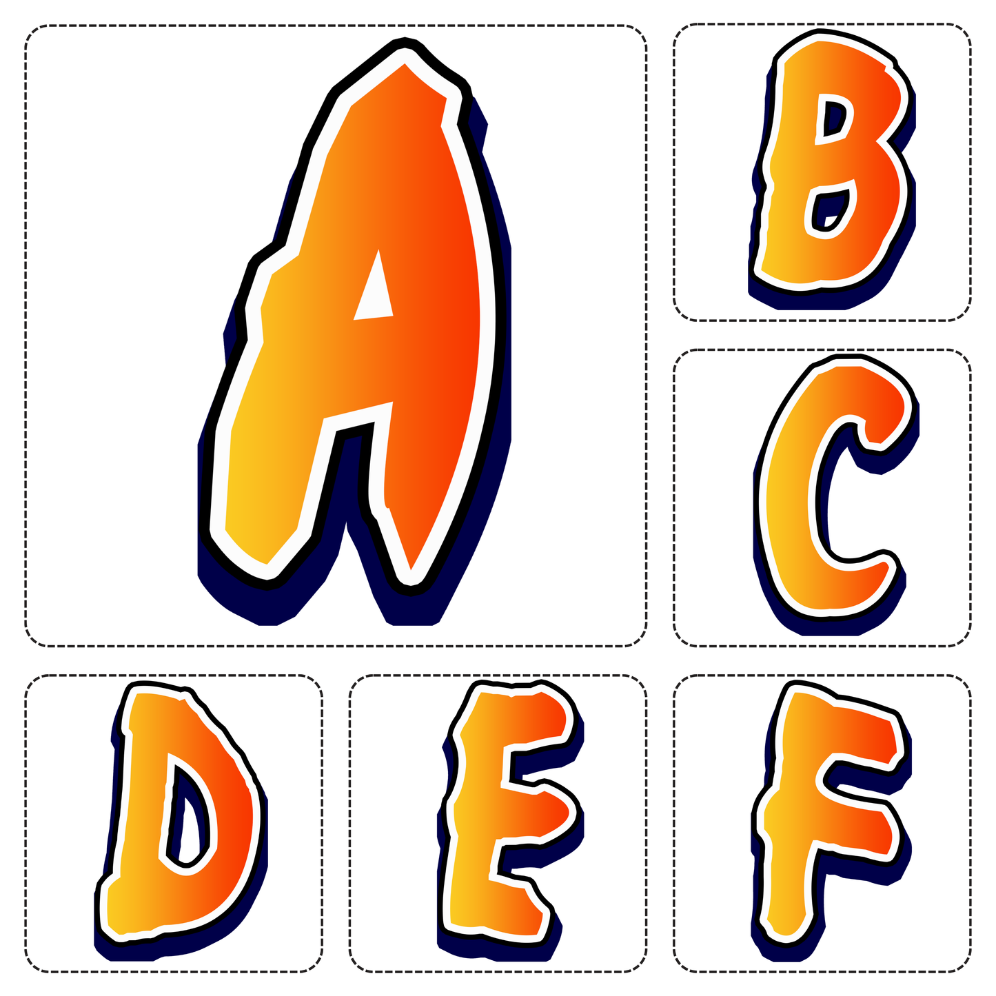 Naruto Alphabet Letters A–Z