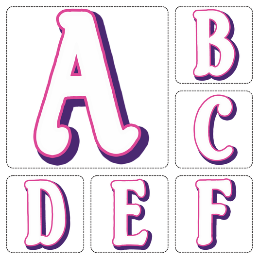 Care Bears Alphabet Letters A–Z