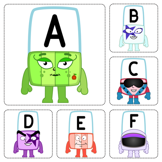 Alphablocks-Inspired Alphabet A–Z