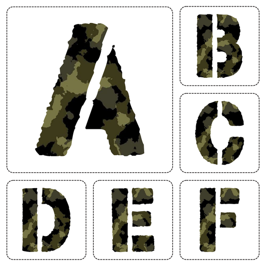 Army Camouflage Alphabet A–Z