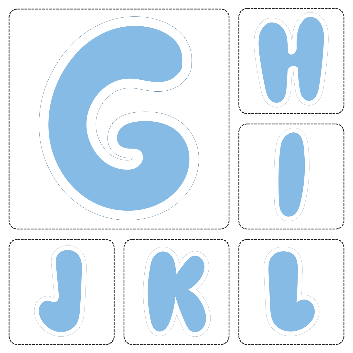 Bluey Alphabet Letters A–Z