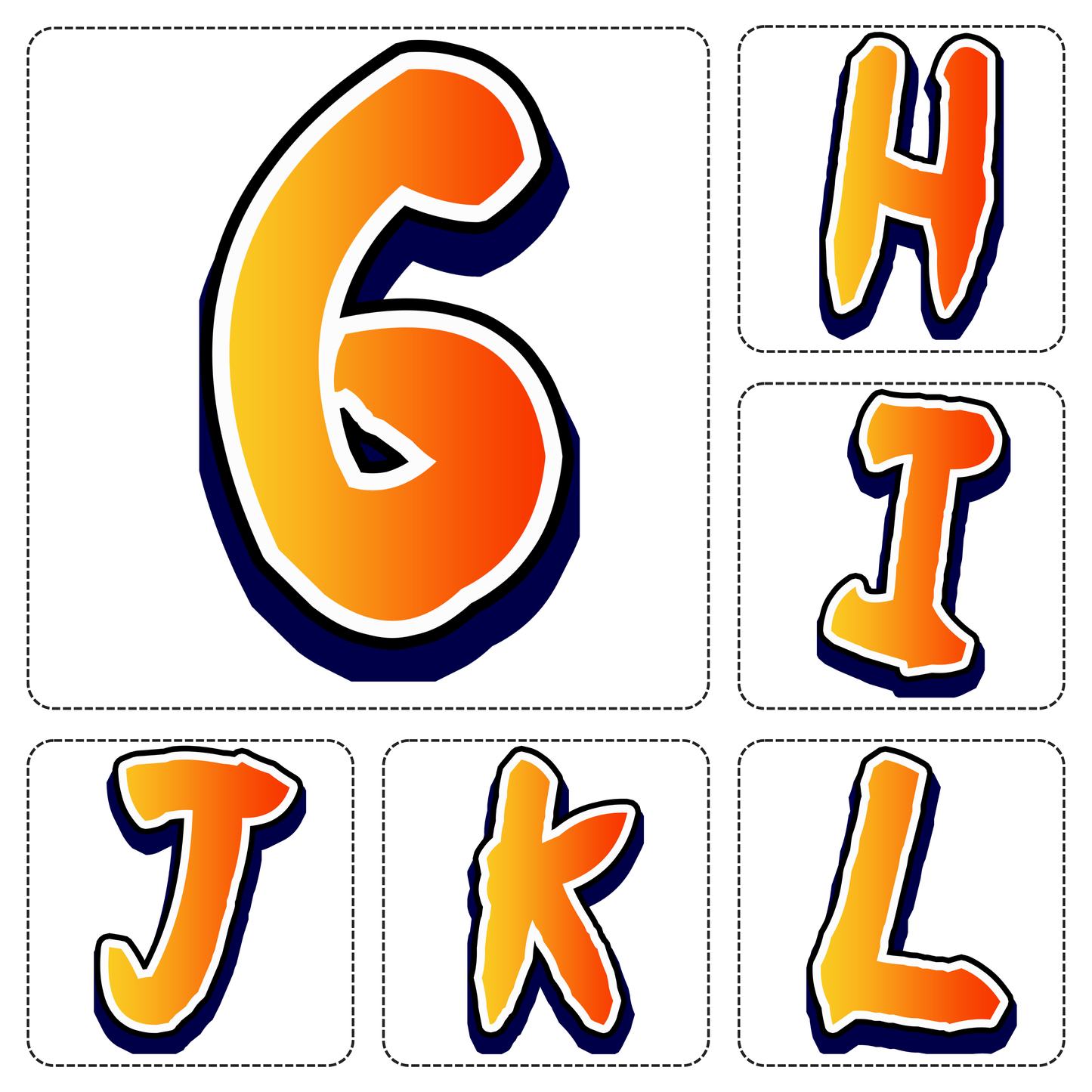 Naruto Alphabet Letters A–Z