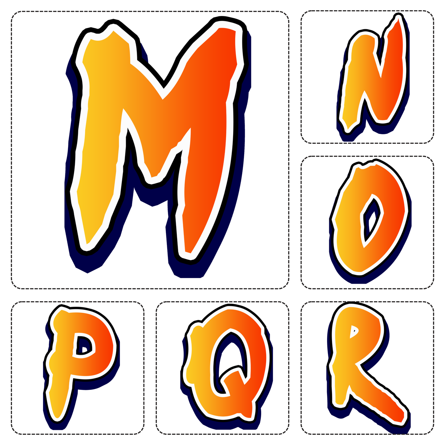 Naruto Alphabet Letters A–Z