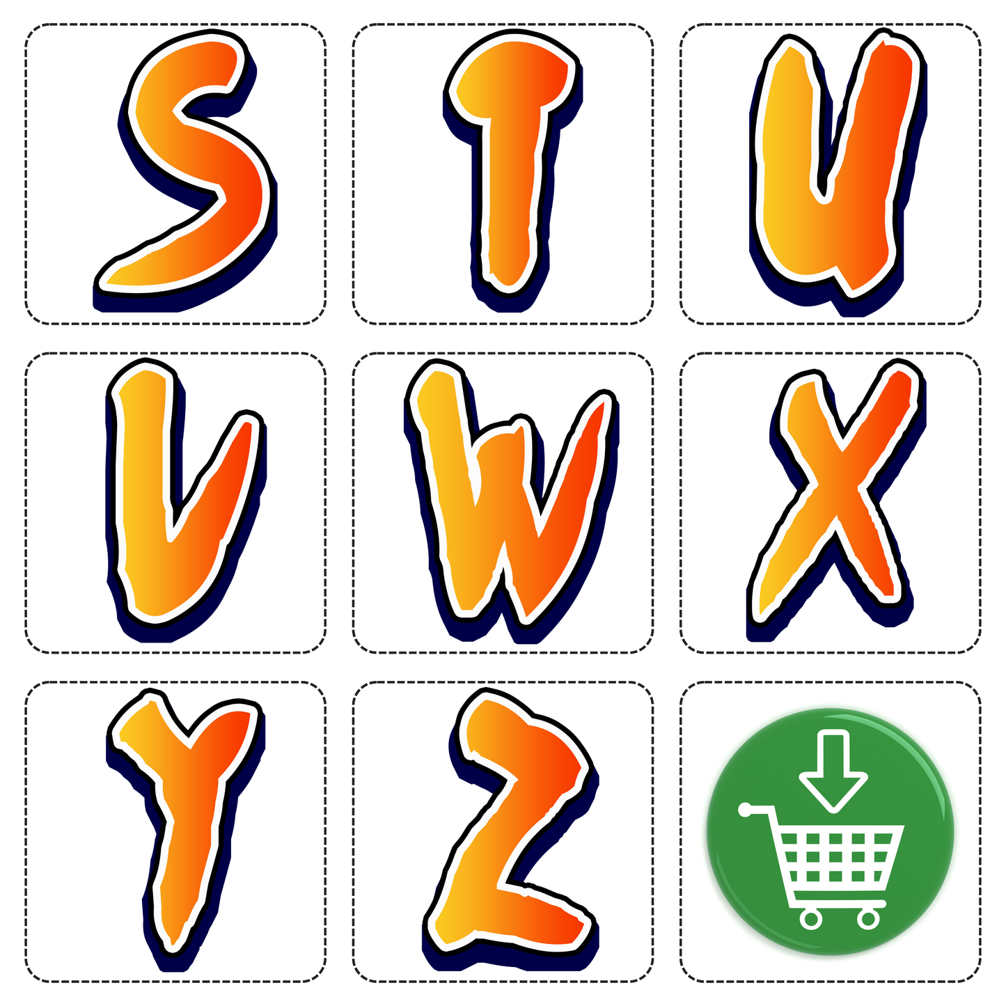 Naruto Alphabet Letters A–Z