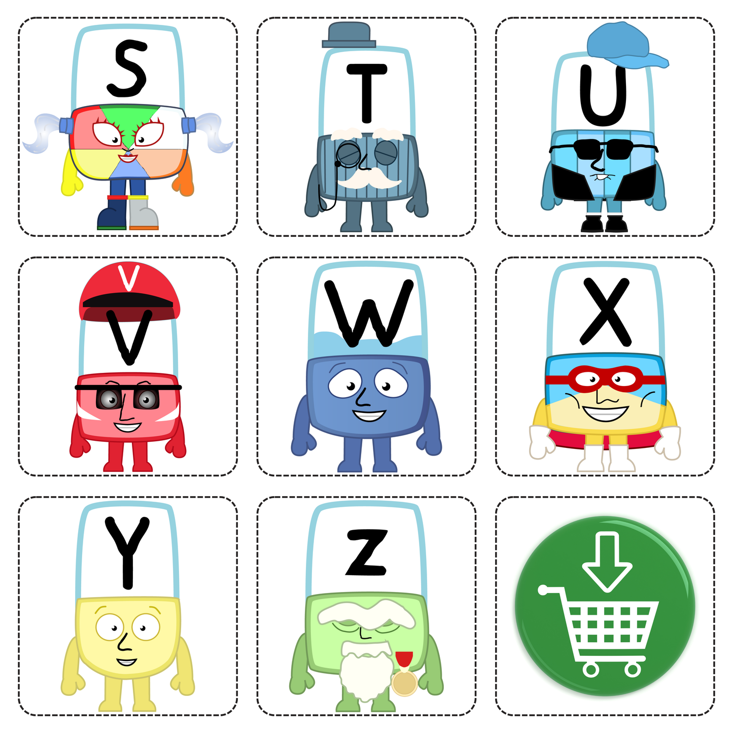 Alphablocks-Inspired Alphabet A–Z