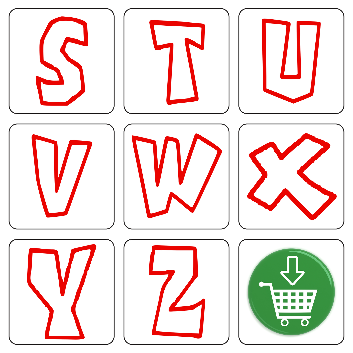 Roblox Font Alphabet A–Z