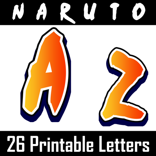 Naruto Alphabet Letters A–Z