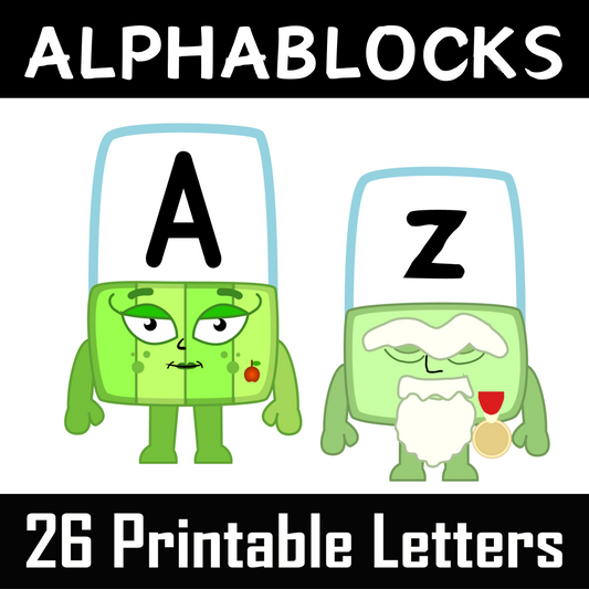 Alphablocks-Inspired Alphabet A–Z