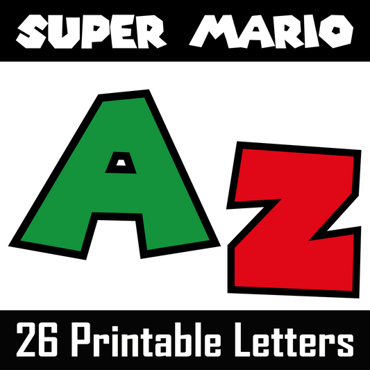 Super Mario Alphabet A–Z